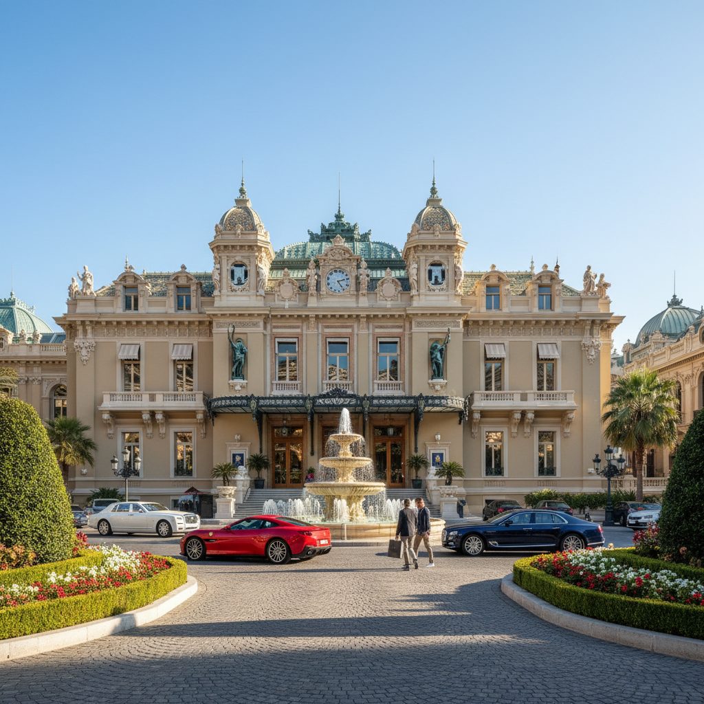 The Monte Carlo Casino and its ornate facade at Casino Square